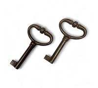 BricoShopping Clés pour meubles en style Arte Povera et armoires anciennes classiques modernes Clé universelle en style pour serrure d'armoire en laiton arte en laiton antique tiroir (laiton