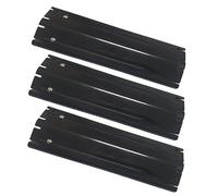 BricoShopping® Diffuseur de chaleur pour barbecue à gaz pièce de rechange UNIVERSELLE RÉGLABLE INOX CÉRAMIQUE NOIR Grille Couvre-brûleur Tente Protection Plaque Pour Couverture Des Couvre-Brûleurs