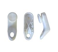 BricoShopping® Lot de 50 crochets coulissants renforcés pour rideaux avec rail extensible à rechange rideau en plastique blanc pour rideau américain universel original Valiant Stanley Swiss Kirh Arimo