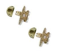 BricoShopping® Paire de charnières pour porte de meubles anciens en bois et armoires de style classique salon ou chambre à coucher art pauvre lourds charnières antiques (BS0202, Or)