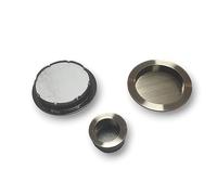 BricoShopping Set de poignées pour porte intérieure en bois à compartiment coulissant kit sans serrure encastré crochet à cliquet aveugle rond buse or acier (rond S/S, Bronze), Tondo S/S