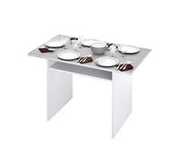 Bricozone Bilbao Console Extensible à Livre 35 à 70 cm, Gain de Place, Design élégant et Moderne, Table pour Maison et Bureau, Blanc