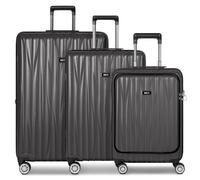 Bric's Cervia 2.0 4 roulettes Trolley de cabine 77 cm Compartiment pour ordinateur portable avec soufflet d'extension noir