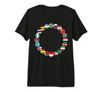 BRICS+ Circles - Drapeaux des Nations Membres T-Shirt Haut de Gamme