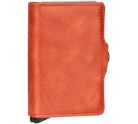 Bric's Double Portefeuille en Cuir Style Vintage, Orange, Taille Unique, Twinwallet