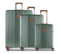 Bric's Ferrara 4 roues Set de valises 3 pièces avec soufflet d'extension vert