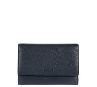 Bric's Marmolada Portefeuille Horizontal en Cuir pour Femmes avec Protection RFID, Compartiment pour Billets de Banque et pour Pièces, 12 Poches pour Porte-Cartes, Format : 15cm X 10cm X 3,5cm, Bleu