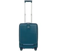 Bric's Positano 4 roues Valise cabine 55 cm avec soufflet d'extension bleu pétrole