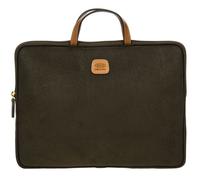 BRIC'S Sac d'ordinateur portable vert olive - Life PC Holder M Olive 156873