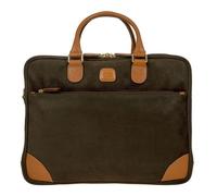 BRIC'S Sac d'ordinateur portable vert olive pour homme - Life Briefcase Olive 156827