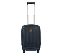 Bric's Taormina 4 roulettes Trolley S 57 cm avec soufflet d'extension bleu