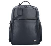 Bric's Torino Sac à dos professionnel Cuir véritable 44 cm Compartiment ordinateur noir