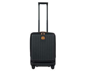 Bric's Trolley Rigid Expandable Collection Capri, Valise à Main avec 4 Roues, Légère et Résistante, Connexion USB, Serrure TSA Intégrée, Taille 38x55x23/27, Noir
