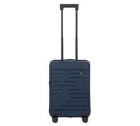 Bric's Trolley Rigid Expandable Ulisse Collection B|Y, Bagage à Main avec 4 Roues, Résistante et Ultralégère, Connexion USB, Serrure TSA Intégrée, Dimensions 37x55x23/27, Bleu Océan