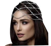 Bridal Headpice Bijoux 1920S Heading Bling Ringestones Flapper Head Chain Cap Party Hair Accessoires pour les femmes Costume
