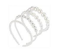 Bridal White Pearl Crown for Wedding Headband Princess Taking Photo Crown