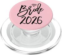 Bride 2026 Script de mariée élégant PopSockets PopGrip pour MagSafe