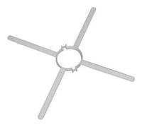 Bride araignee ubbink p/conduit dn 80/125 Noir G