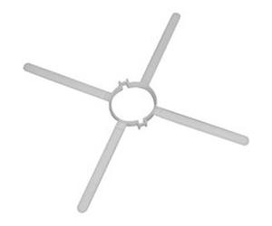 Bride araignee ubbink p/conduit dn 80/125 Noir G