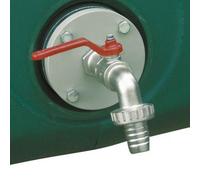 Bride avec robinet à boule 1' pour cuves PE verticales - CEMO - 7654