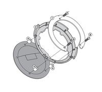 Bride bf30 pour Sacs Réservoir Tanklock / Ed,Honda CBR1000 RR,nt1100,cb500-650