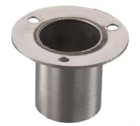 Bride d'ancrage murale en acier inoxydable poli pour fixation de tubes ronds, vis de verrouillage pour sécurité (25 mm)