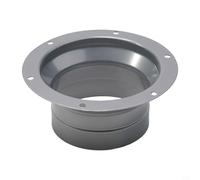 Bride de connecteur de conduit 7,6 à 25,4 cm, raccord rond en acier galvanisé pour conduit flexible/rigide, collier d'accouplement de tuyau de drain/déchets/ventilation, plaque de montage pour tube