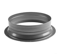 Bride de connecteur de conduit 7,6 à 25,4 cm, raccord rond en acier galvanisé pour conduit flexible/rigide, collier d'accouplement de tuyau de drain/déchets/ventilation, plaque de montage pour tube