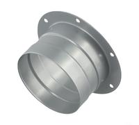 Bride de connecteur de conduit en fer galvanisé de 22,9 cm avec trous de montage à vis conçus pour une fixation rapide aux murs, plafonds ou ouvertures d'aération