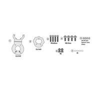 Bride de fixation pour sacoche de reservoir Givi Tanklock CFmoto 800MT-X 2025