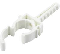 Bride de montage Plage de Ø du faisceau: 16 mm (max) TRU COMPONENTS 93013c1190 blanc