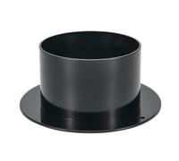 Bride de raccord de conduit en ABS - Bride de tuyau droite - 12,2 / 12,7 | Connecteurs d'échappement pour conduit de ventilation, fournitures de rénovation de maison, décorations (5in / 125 mm)