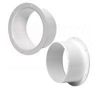 Bride de raccordement - Embase pour fixation murale - Collerette de raccordement pour tuyau de ventilation rond