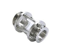 Bride de regard sous vide KF16 Tri Clamp Bride en acier inoxydable SS304 30 40 mm Fenêtre d'observation de pipeline