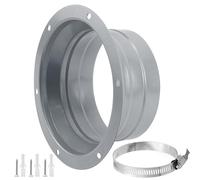 Bride de Rraccordement Ø100 mm en métal Avec des pinces et des vis Bride de Fixation Murale Connecteur Adaptateur de Conduit d'échappement pour Tuyau de Ventilation Flexible