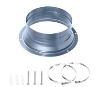 Bride de Rraccordement Ø120 mm en métal Avec des pinces et des vis Bride de Fixation Murale Connecteur Adaptateur de Conduit d'échappement pour Tuyau de Ventilation Flexible