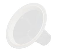 Bride de tire-lait étanche, protection mammaire de remplacement avec bord blanc en silicone souple, design ergonomique ovale à 105° pour un flux de lait confortable et efficace (24mm/0,94 pouces)