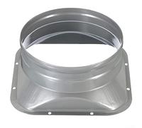 Bride de tuyau en métal de 150 mm avec fond carré - Raccord de tuyau d'évacuation - Résistant aux hautes températures