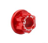 Bride d'écrou de moyeu M10 pour vis de verrouillage de roue arrière, en alliage d'aluminium, pièce de rechange pour l'entretien du vélo et composant léger (rouge)