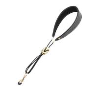 Bride d'épaule pour saxophone en cuir - Bride à épaule Rico pour saxophone | Caméra caméra rembourrée | Gangs de pairs à crochets en métal avec des outils Perr Trac0lla perr réglables
