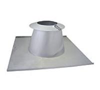 Bride d'étanchéité de toiture Bertrams Dw 22DE15VA100VA 0-15 degrés, avec collier de pluie, Ø 100 mm