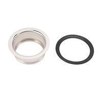 Bride d'évier de cuisine en acier inoxydable, élimination des déchets profonds, joints de remplacement, scène d'installation facile