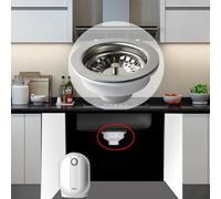 Bride d'évier en acier inoxydable de 114 mm pour panier de bonde de vidage pour ouverture de vidange de cuisine de 84 à 90 mm, pour métal durable avec panier amovible et moderne