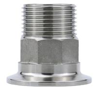 Bride en acier inoxydable vers adaptateur NPT mâle de 2 pouces, raccords sous vide à connexion rapide, 2 pièces(KF25-3/4 in.)