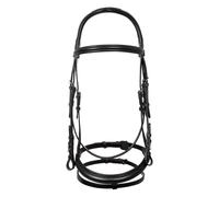 Bride équitation cuir anatomique souple Acavallo Guernica Noir Cob