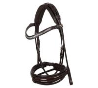 Bride équitation en cuir Acavallo Dalila Stlex Pearl Soft Anatomic Marron Cob