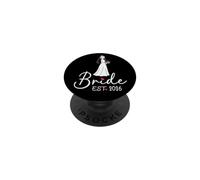 Bride Est. 2026 Assorti Marié Marié Engagement Lune de Miel PopSockets PopGrip Adhésif