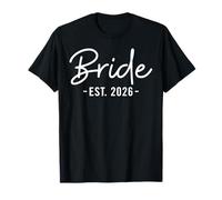 Bride Est. 2026 Future Wife Bride to Be Bachelorette Wedding T-Shirt