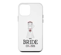 Bride Est. 2026 Marié marié Assorti 2026 Mariage Lune de Miel Coque pour iPhone 12 Mini