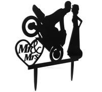 Bride Et Marié Cake Topper Brochette Pour Gâteau De